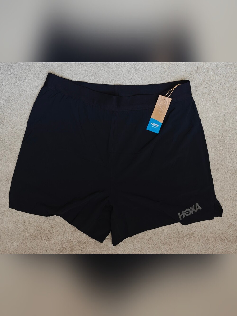 HOKA Men's 5" Running Shorts 1135027 Black XL New With Tags